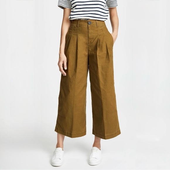 MADEWELL • Pleated Wide Leg in Weathered Olive - Picture 2 of 15